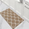 COSY HOMEER Tapis de Cuisine Antidérapant, 50 x 80 cm Tapis de Cuisine Devant Evier, Anti-salissures, Lavable en Machine pour Cuisine, Buanderie, Entrée, Couloir, Beige