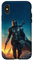 Hülle für iPhone X/XS Star Wars Poster „The Mandalorian and Grogu Sunset“