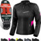 SHIMA RUSH Giacca Moto Donna con Protezioni 4 Stagioni | AIRFORCE Paraschiena | Giacchetta da Moto Impermeabile Estiva Tuta Pantaloni Touring (Rosa, Donna, Giubbotto, Taglia S)