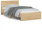 CIADAZ Bettgestell mit Kopfteil & Leuchten Sonoma-Eiche 100x200 cm, Bett, Bed Frame, Familienbett, Bettrahmen, Bett Gestell, Bett Rahmengestell, Schlafzimmer Bett - 838801
