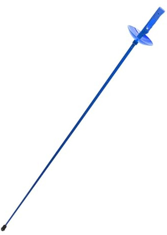 F Fityle Épée d'escrime pour Enfants, Accessoire de Cosplay à Prise Confortable, 39 Pouces, Jouet d'escrime léger et Portable, épée d'entraînement d'escrime, Feuille Bleue