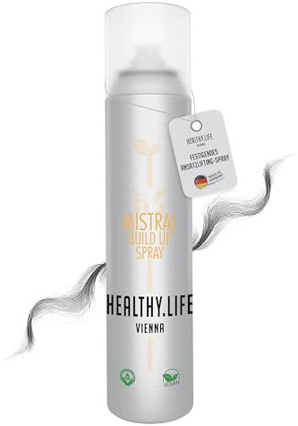 HLV - Volumen Haarspray - für Volumen & Festigung, Haltegrad 5, Vegan - Extra starker Halt, festigendes Ansatzlifting - Stylingspray voluminöse Frisuren & Hochsteckfrisuren (Mistral Build Up 300ml)