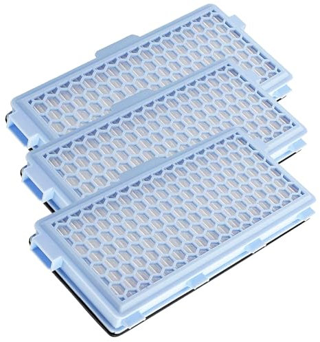 Xiciki 3 Packs SF-HA 50 HEPA Air Clean Filters for Miele C3 Filter for Miele Filter Hoover S4, S5, S6, S8, S4000, S5000, S6000,S8000 Complete C2/C3, Compact C1/C2 Air Clean Filters Replacement