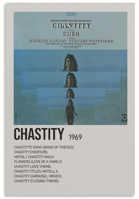 MHUYGGU Cher Album Keuschheitsposter, dekoratives Leinwandposter, Wandkunst, Dekor, Wohnen, modern, Familienschlafzimmer, Dekoration, Poster, 30 x 45 cm, ungerahmter Stil