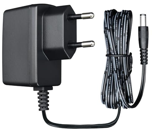 Adaptateur d'alimentation 12 V 0,5 A 1,8 m de Long, Adaptateur de Commutation CA CC (entrée 100-240 V, Sortie 12 V 0,5 A), Prise de transformateur à Montage Mural CC 5,5 x 2,1 mm, homologué CE