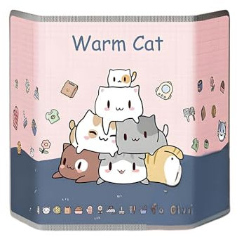 SAYUIF Electric Foot Warmer with Soft Blanket, Personal Electric Panel Space Heater, Foldable Leg Heater for Office and Home(B)