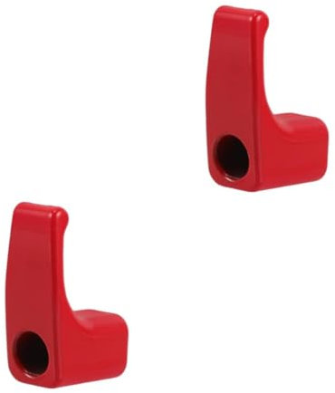 Ciieeo Aluminum Alloy Electric Scooter Hook Stroller Bag Clip Bike Handlebar Hook Clamp Red Easy Install