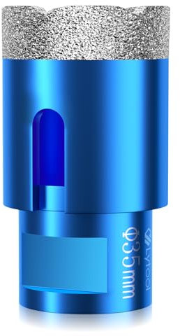 Foret diamant pour carrelage 35 mm M14 Scie Cloche Diamantée pour Carrelage, Porcelaine, Céramique, Marbre, Granit