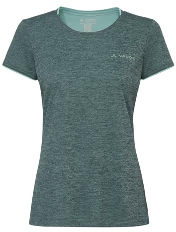 VAUDE Essential T-Shirt für Damen – Schnelltrocknendes & pflegeleichtes Sport Shirt, Atmungsaktives Outdoor T-Shirt mit Rundhals - deep Pond, 42