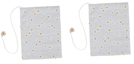 Uonlytech 2 Pezzi Copertina del libro in tessuto manica diario copertine di libri in tessuto manuale copertina in stoffa custodia per libri lavabile Protettore di copertina del libro