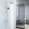 HOMELODY Duschsystem aus Edelstahl mit Thermostat Chrom - Duscharmatur Komplettset mit 3 Strahlarten Handbrause & 25 cm Kopfbrause - Regendusche mit Armatur Duschset für Modernes Badezimmer