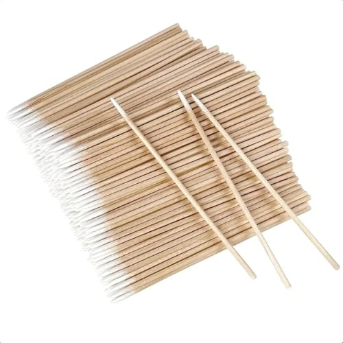 Nagel-Wattestäbchen aus Holz, 1500 Stück, 10,2 cm, spitze Wattestäbchen, Präzisionsspitzen, Holzstäbchen, Applikator für Make-up, Reinigung, Nägel