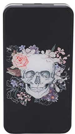 Haofy Electric Cigarette Case with Heating Rod, Skull Print Design, USB Rechargeable, 20-100 Capacity