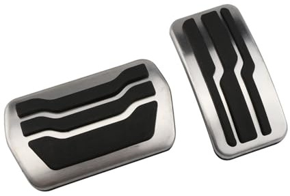 Bremse Fußstütze Pedalkappen Für Ford Für Focus MK2 MK3 Für Kuga Für Escape 2013-2018 Automatik-Schaltgetriebe Gaspedalabdeckungen Pedalen Aufsätze Auto(AT)