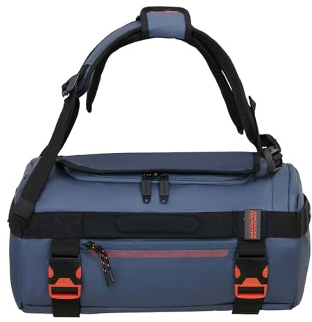 American Tourister Reisetasche Rucksack Urban Track Duffle/Backpack Coated 31L Navy/Orange blau