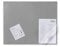 Durable Schreibtischunterlage (mit transparentem Overlay, 650 x 520 mm) 1 Stück, grau, 720310