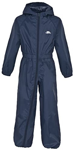 Trespass Babies Rainsuit Hooded Waterproof All in One Breathable Suit Button