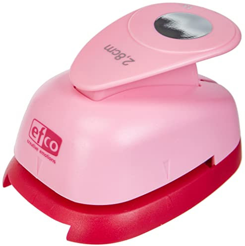 efco Stanzer L, Kreis 1-1/8 Inch Motivstanzer, Kern: Metall, pink, 9,5 x 6,5 x 6 cm