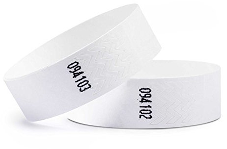 linie zwo ®, Confezione da 1000 Braccialetti di identificazione 19 x 254 mm, Bianco