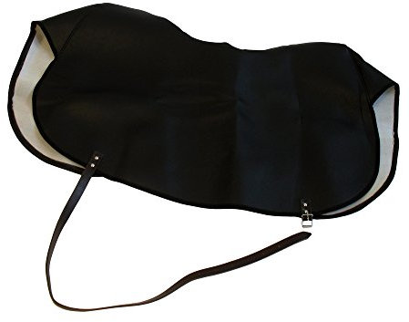 AKF Knieschutzdecke schwarz, gefüttert, Handarbeit - für Simson SR4-1, SR4-2, KR50, KR51