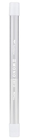 Tombow ER-KUR Nachfüllung für Präzisionsradierer Mono Zero runde Spitze, Durchmesser 2.3 mm (10 Stück)