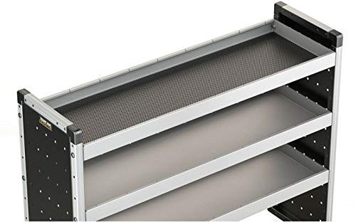 Van Guard 5x Plastic Storage Bins and Pre-Cut Rubber Shelf Matting for 1250mm Trade Van Racking Shelving