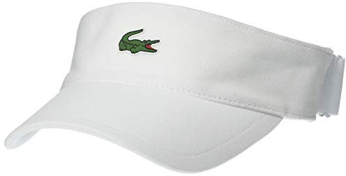 Lacoste Herren Mens Sport Petit Pique Golf Visor Visier, Weiß, Einheitsgröße