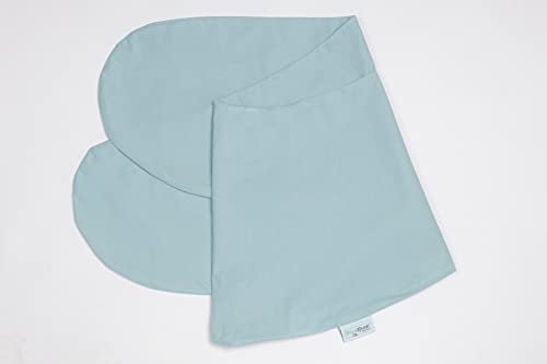 pic Bear Ersatzbezug für Stillkissen - hochwertige anschmiegsame Baumwolle für Lagerungskissen - Seitenschläferkissen - Classic 190 cm und Premium 194 cm - Uni Celadon
