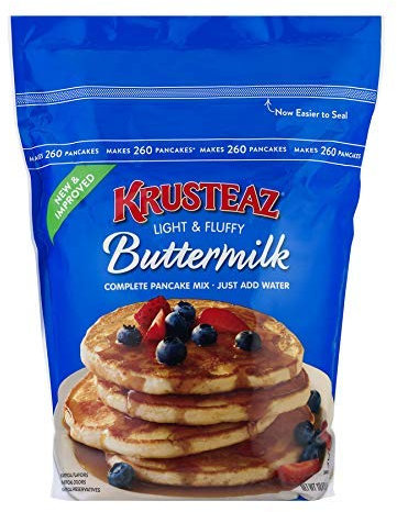 Krusteaz Buttermilk Complete Pancake Mix Just Add Water 4.53kg Reusable Pouch