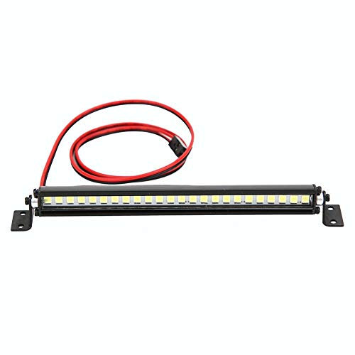 T Best Rc Auto Dachlicht, Mini Lichtleiste Dachlichter Lampendekoration Mit 24 Led Lichtern Für Scx10 1/10 4Wd Rc Spielzeugauto(Schwarz) Led Lichtleiste