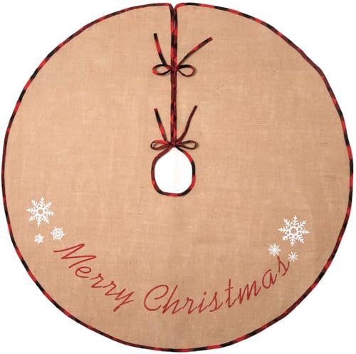 Weihnachtsbaum Decke, 76cm Weihnachtsbaum Rock Weihnachtsbaum Teppich | 75cm Sackleinen Weihnachtsbaum Rock Weihnachtsbaum Teppich für Weihnachten Dekoration