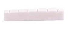 Alnicov 1Pcs 6 String Electric Bone Nut Slotted Replacement(44x3x9mm),Flat Bottom
