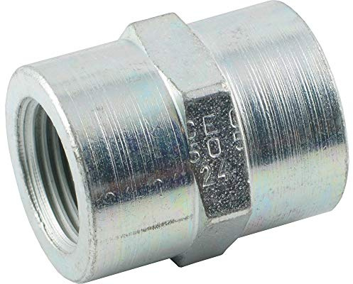 Fittingteile - Muffe mit NPT-Gewinde Hochdruck Hydraulikfittinge (Werkstoff: Stahl verzinkt/Gewindegröße: 3/8 NPT)