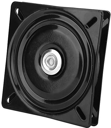 Jenngaoo Quadratische Kugellager Drehteller Schwenkplatte Tischlager kugelgelagert für TV Rack Schreibtisch Esstisch Küchen Anzeigen Regal - Schwarz(6 Zoll)