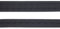 2.5 Yards Pair Two Row Single Hook and Eye Tape Trim for Sewing Quilting Corset Bra Renaissance Dance Bridal Costumes (Black)