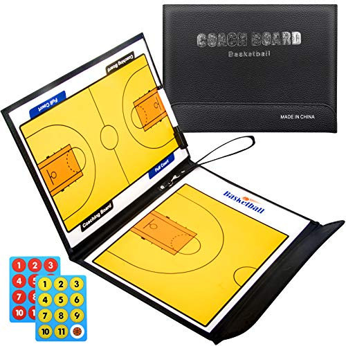 SUPZEOF Trainerbretter, Basketball-Trainer, Klemmbrett, Whiteboards, Basketball, Lacrosse-Trainer, trocken abwischbares Klemmbrett, Taktisches Magnetbrett-Set mit Trockenlöschzubehör