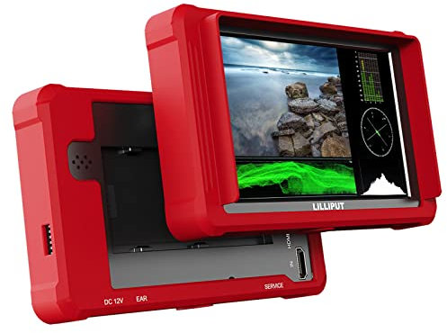 LILLIPUT Monitor per fotocamera FS5 da 5,4 pollici 60 Hz 4K HDMI 2.0 3G 3D-LUT forma d'onda SDI Video Assist 1920x1200 Full HD con custodia in silicone