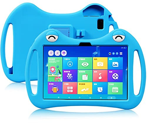 Kindertasche für Alcatel 1T 10 2020 Klappbarer Ständer Verstellbare Tablet-Hülle für Alcatel 3T 10 Weiche Silikontasche (Color : Blue, Size : Alcatel 1T 10 2020)