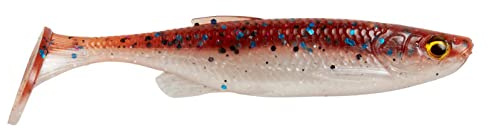 Savage Gear Fat Minnow T-Tail 13cm 20g - 5 Gummishads, Farbe:Smelt