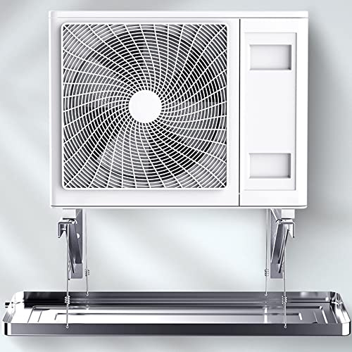 Fadiadem Air Conditioner Drain Pan, Stainless Steel Drainage Tray, Condensate Drip Tray with Drain Pipes, Universal Window Air Conditioner Drain Kit for Collecting and Releasing water