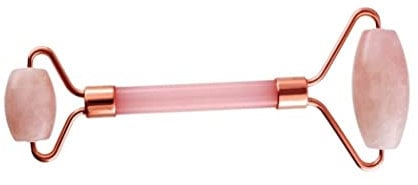 Rouleau de massage quartz rose