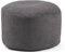 mokebo® Pouf, Hocker o. Sitzhocker aus Cord 30x50 cm 'Der Faule Lenz', Bodenkissen in Anthrazit, Fußhocker, Indoor Sitzkissen rund aus Stoff, Puff, Sitzpouf, kuschelig & weich, mit EPS-Perlen Füllung