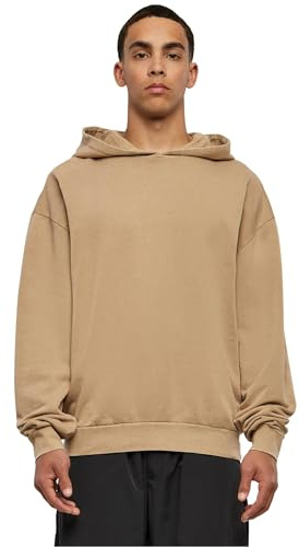 Build Your Brand Herren Kapuzenpullover Acid Washed Oversized Hoody unionbeige L