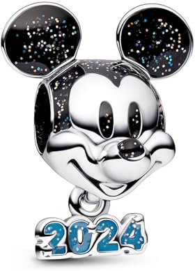 MITSOKU Micky Maus 2024 Charm 925 Sterling Silber Frauen Armband Halskette Weihnachten Anhänger Valentinstag Muttertag Mädchen Geschenk