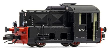 DR Rangier-Diesellok Kö II, offene Kabine, schwarz lackiert, Epoche III, mit DCC-Decoder