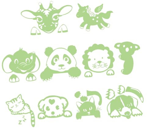 BESTonZON 20pezzi Adesivi Decorazioni Per Stanze Facili Applicare Su Lisce Per Camera e