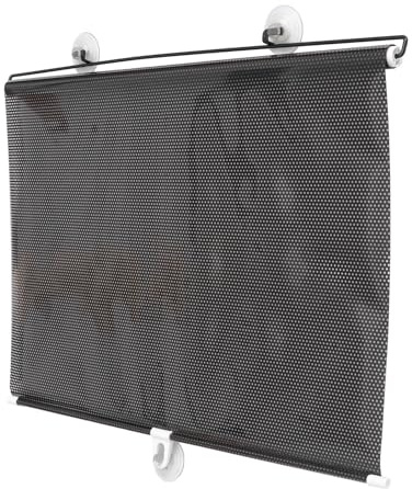 AOKWAWALIY Rideau de Porte décoratif Noir - Rideau de fenêtre pour la Maison - Store Enrouleur motorisé - Store Enrouleur - Bureau - de Chambre télescopique - Solaire avec Ventouse -