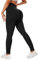 DDOBB Scrunch Leggings Damen Butt Sport Nahtlose Po Push Up Booty High Waist Sportleggins Lang Gym Fitness Leggins Blickdicht Laufhose Dehnbar Yoga Pants(Schwarz,XXL)