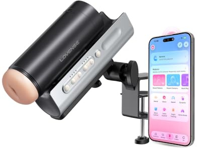 LOVENSE Solace Pro Automatic Male Masturbators, App Remote Control Pocket Pussy Thrusting Blowjob Sex Toys - Machines & Devices for Men Pleasure Adjustable Male Stroker with Immersive AI/VR Experience