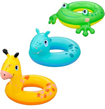 Bestway Schwimmring Lil Pal, Strapazierfähiges PVC, Max. 60 kg, Ab 3-6 Jahren, Sicherheitsventil, 1 Luftkammer, 1 Stück